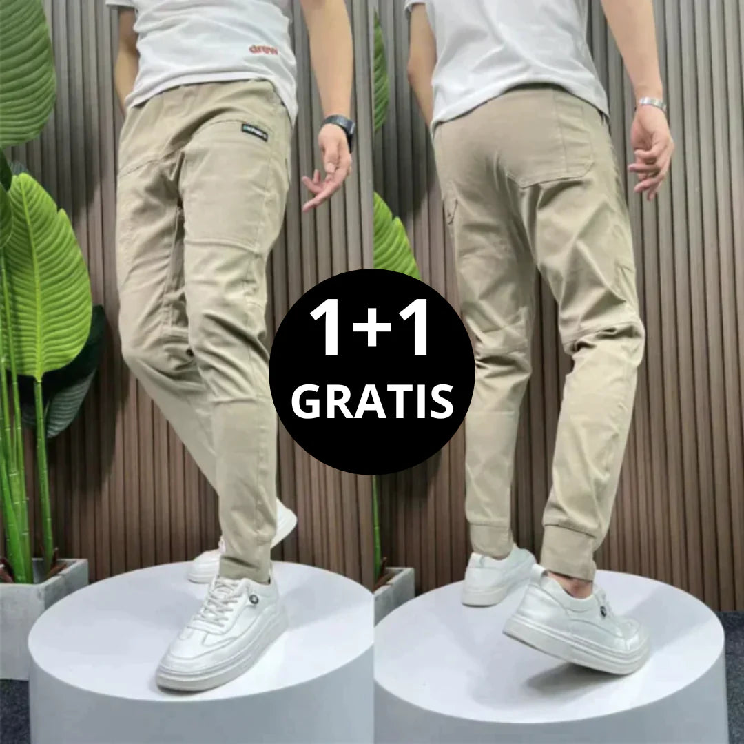 Miro - Pantalon Cargo Extensible 1+1 GRATUIT